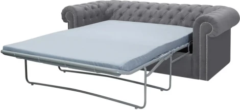 Диван Chesterfield ОГОГО (арт.344635), (Ткань/Серый)