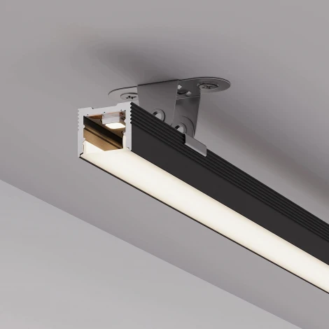 Профиль SL-SLIM-H13M-2000 BLACK (BY) (Arlight, Алюминий) 061375
