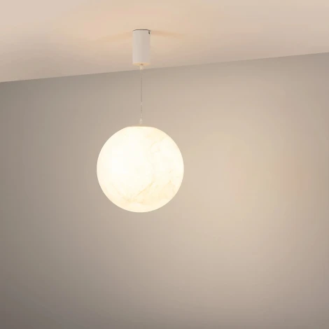 Подвесной светильник SP-SILKA-HANG-R300-7W Warm2700 (WH, 330 deg, 230V) (Arlight, IP20, Натуральный шелк) 061916