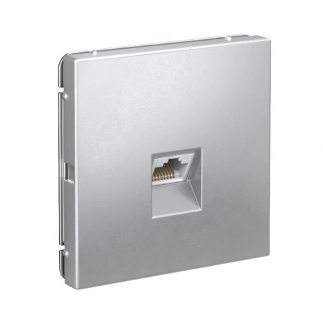 Розетка Ethernet RJ-45 (алюминий) Systeme Electric GAL000383
