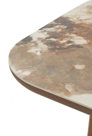 Стол БАРК (BARK) 180 цвет CA035, керамика / Орех (WALNUT), ®DISAUR M-City 64422