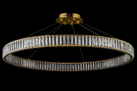Подвесной светильник светодиодный Dio D`arte Caneva Caneva L 1.5.100.100 G (220V, хрусталь, на тросе, кольцо)