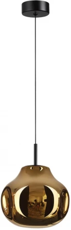 Подвесной светильник Odeon Light Vaso 5097/4LA черный/золотой/металл/стекло LED 4W 4000K (220V, на проводе)