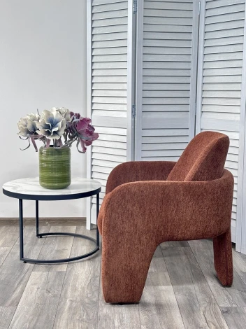 Кресло КУБ (CUBE) цвет OTE SEA-500 Бронзовый,ткань/каркас металл в обивке, ®DISAUR M-City 64572