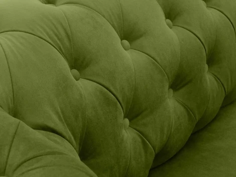 Диван Chesterfield ОГОГО (арт.344550), (Ткань/Зеленый)