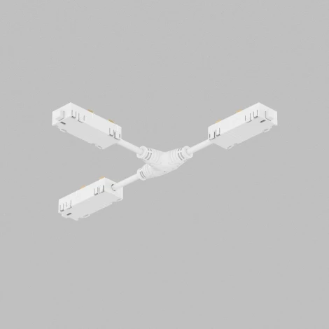 Гибкий Т-образный, электрический коннектор трека Denkirs SMART TR2115-WH (220V)