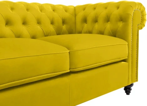 Диван Chester Classic ОГОГО (арт.344536), (Ткань/Желтый)