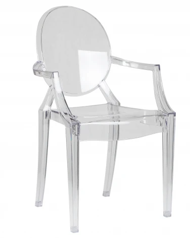Набор 4 шт Стул обеденный DOBRIN LOUIS GHOST (цвет прозрачный) LMZL-РС801-N_P-clean