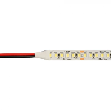 Светодиодная LED лента 180SMD(2835)/м 16Вт/м 24V 3000К 30м IP20 Feron LS502 53089