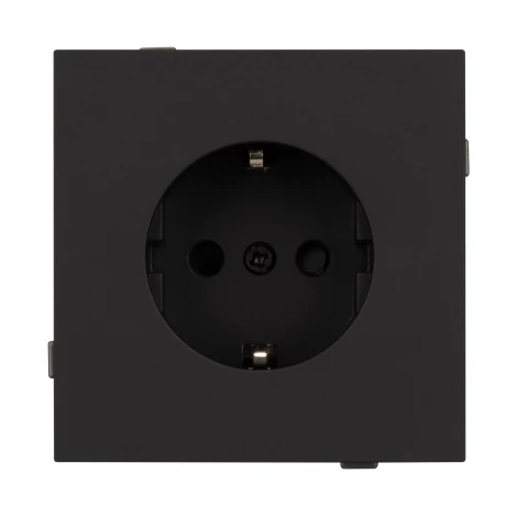 Механизм электрической розетки SCT-TENDO-MEU1-SFPL-BK (230V, 16A) (Arlight, Матовый черный) 054638