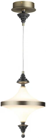 Подвесной светильник Odeon Light Ula 5404/23L бронзов.брашированн./черный/стекло/керамика LED 23W 3000K (220V, на проводе)