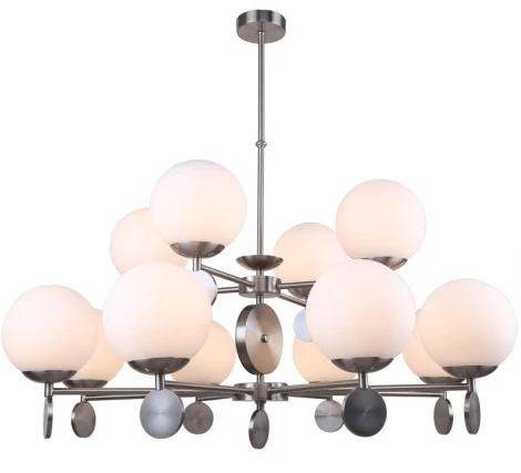 Потолочная люстра ярусная на штанге Stilfort Marsela 2141/11/12P (220V, шарики)