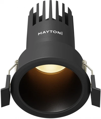 Встраиваемый светильник Maytoni Dip DL116-10W-2.7K-B (LED, 220V, круглые)