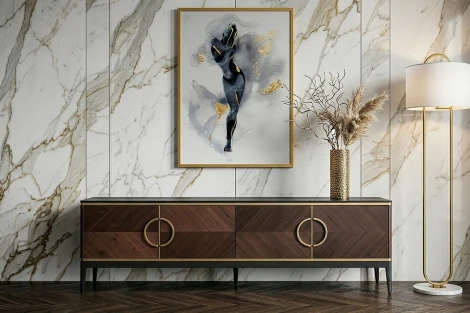 151SV-10003 Тумба под ТВ 4-х дверная шпон 200*58*40см Garda Decor