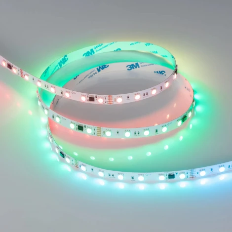 Светодиодная лента DMX-B60-10mm 24V RGB-PX6 (14 W/m, IP20, 5m) (Arlight,) 039183(1)