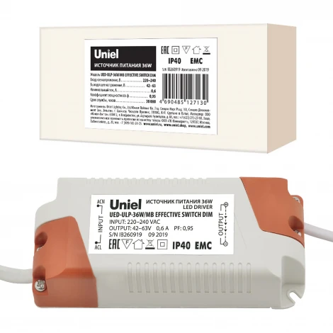 Блок питания Uniel UED-ULP-36W/MB EFFECTIVE SWITCH DIM