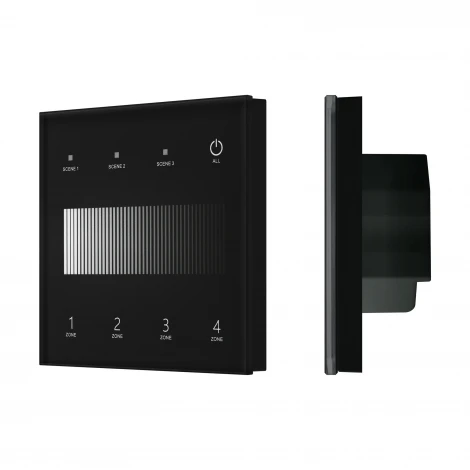 Сенсорная панель INTELLIGENT ARLIGHT SMART-DALI-301-11-4G-3SC-DT6 Черная (230V, встраиваемая, 2.4G) (IARL, IP20 Пластик) 060789