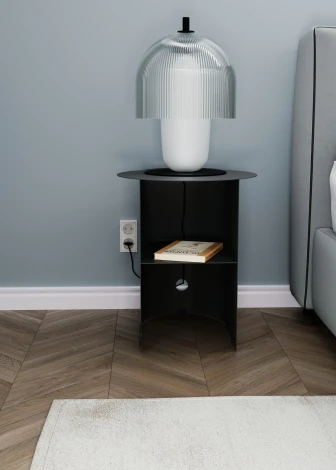 Придиванный стол Слайн Тоби черный 5898859501