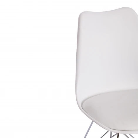 Стул Tulip Iron Chair/Тулип Айрон Чаир (мод.EC-123)/1 шт. в упаковке металл/пластик, 54,5*48*83,5см, white (белый) Tetchair 15419