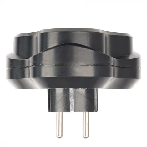 Разветвитель сетевой 3-местный с/з ADP16-23-21, 250V 16A ABS пластик, черный Stekker 50682
