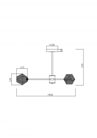 Потолочная люстра на штанге Freya Floristic FR5328CL-08B