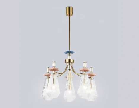 Потолочная люстра на штанге на штанге с керамикой Ambrella Ceramo Modern LH53183