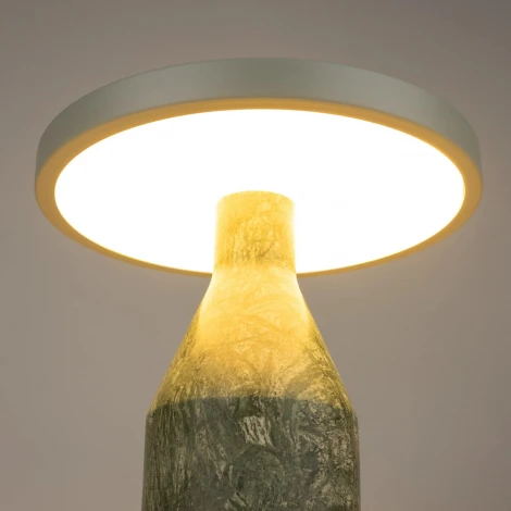 Настольная лампа SP-CROOD-TAB-R22.5x24-7W Warm3200-MIX (SG-GN, 140 deg, 230V) (Arlight, IP20, Мрамор) 061769