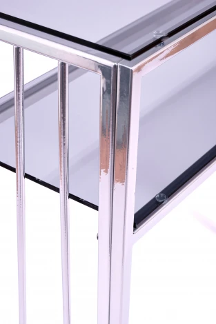 Консольный стол AllConsoles 1124-CS grey серебряный