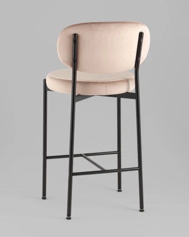 Стул полубарный Бриф VD велюр бежевый Stool Group УТ000042501