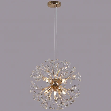 Подвесная люстра хрустальная ILLUMICO IL5006-8PPA-26 GD BOND