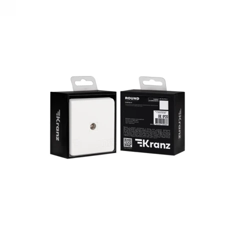 Розетка TV с/у перламутр Kranz Round KR-78-0723-1
