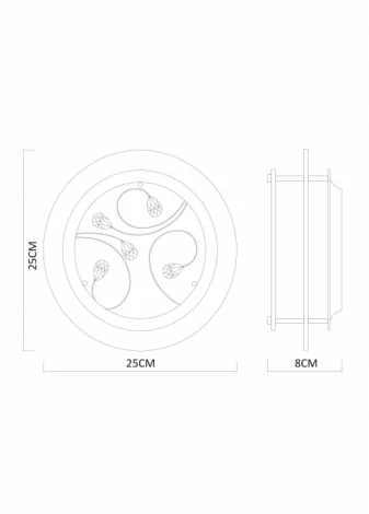 Потолочный светильник Arte Lamp Tiana A4043PL-1CC