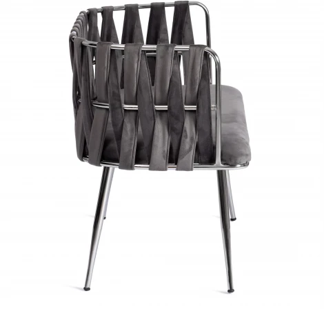 Комплект (софа + 2 кресла) CEZAR (mod. 2212) Tetchair (Серый,Хром).