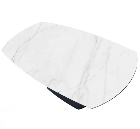 Стол раскладной Sheffilton SHT-T75 Белый мрамор/черный 4830351302