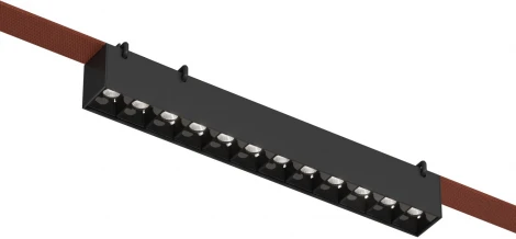 Трековый светильник Downlight 48V Denkirs Belty Grill DK5570-BK (LED)