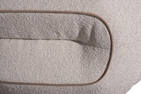 ZW-25003 Диван Амели (Amelia) трехместный букле светлый 253*100*67см с бежевым кантом Garda Decor