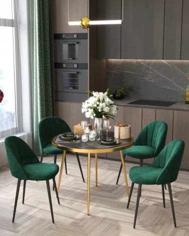 Стул Логан SN велюр зелёный Stool Group УТ000042201