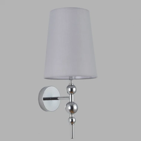 Бра Lumion Ilaria 8437/1W хром/серый металл/текстиль E27 40W 220V