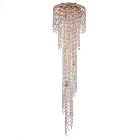 Потолочная люстра хрустальная Arti Lampadari Santa Gold Santa E 1.8.60.600 G (220V)