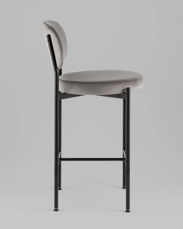 Стул полубарный Бриф VD велюр серый Stool Group УТ000042504