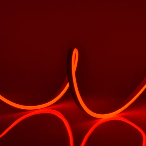 Светодиодная гибкая герметичная лента Neon 15 м. Neon ULS-N11-2835-120LED/m-8mm-IP67-DC24V-10W/m-15M-RED катушка в герметичной упаковке
