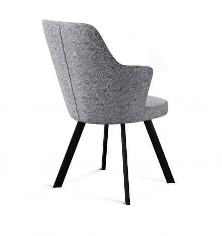 Стул DikLine 235 поворотный, NS10 GREY, ножки черные 00-00084759