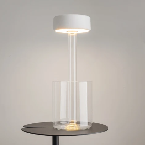 Настольная лампа с аккумулятором Maytoni AI Collaboration MOD229TL-L3W3K1 (регулировка яркости, LED, 220V, выключатель, круглые)