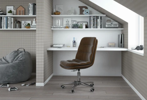 Кресло Chairman Home 115 Россия ткань Т-14 коричневый 7079122