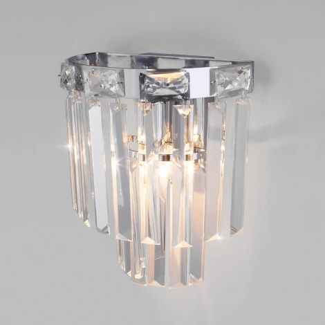 Настенный светильник Elegante 10130/1 хром Eurosvet (220V, хрусталь)