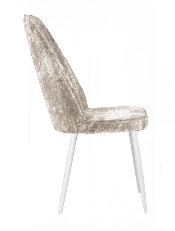 Стул DikLine 327 поворотный M02 бежевый, ножки белые 00-00084789