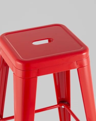 Стул барный TOLIX красный глянцевый KD Stool Group УТ000042109
