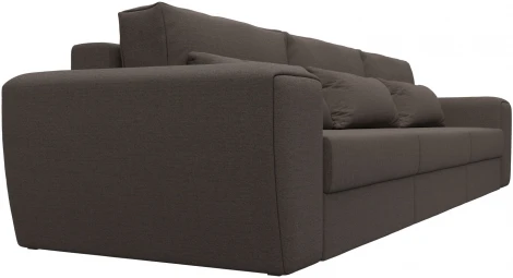 Диван прямой Лига-008 Long (Коричневый/Рогожка) Лига Диванов арт.122643