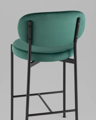 Стул полубарный Бриф VD велюр зеленый Stool Group УТ000042502
