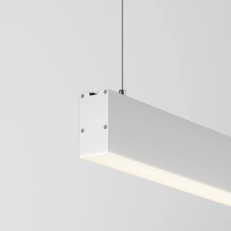 Подвесной светильник линейный светодиодный Maytoni Technical LL312037 3000K 35x67 серебро 1,5 м